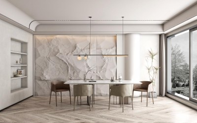 现代家居餐厅3D模型下载